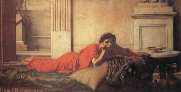 John William Waterhouse The Remorse of Nero After the Murder of his Mother France oil painting art